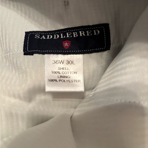 Saddlebred seersucker pants trousers 36 x30 - Picture 3 of 6